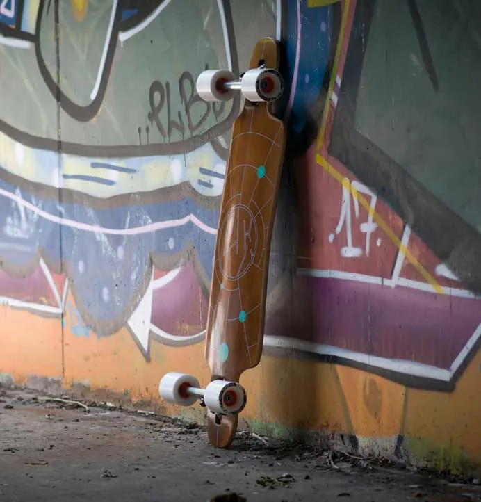 Lush Longboards Freebyrd Lo-Pro Woodgrain Drop-through Longboard