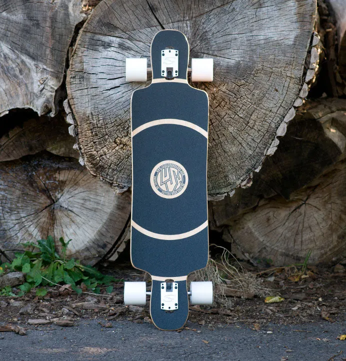 Lush Longboards Freebyrd Lo-Pro Woodgrain Drop-through Longboard
