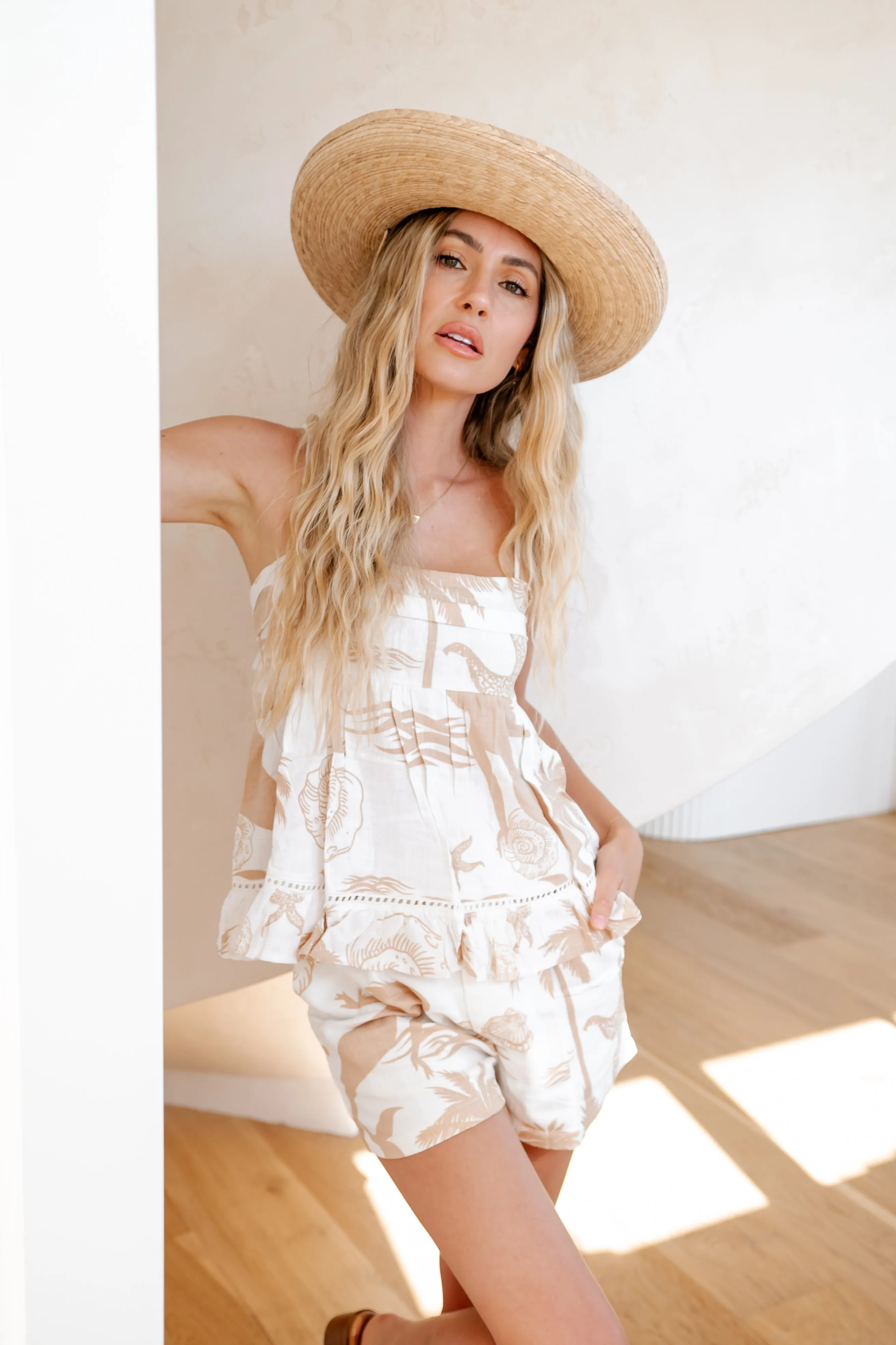 Mermaid Dreaming Linen Tailored Short