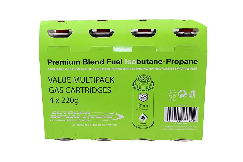 Milestone - 5 Packs of 4 Gas Canisters - 220g