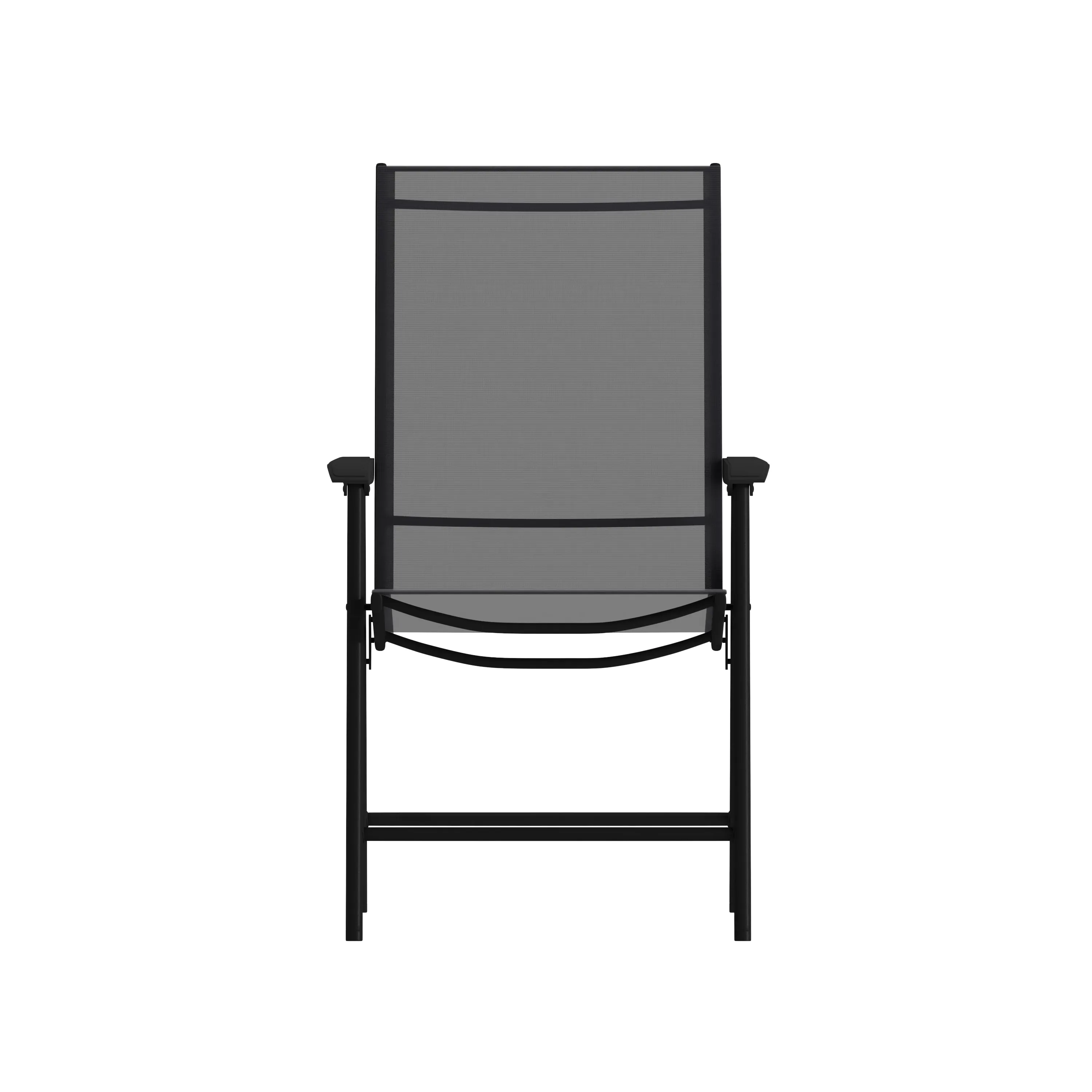Paladin Black Outdoor Folding Patio Sling Chair