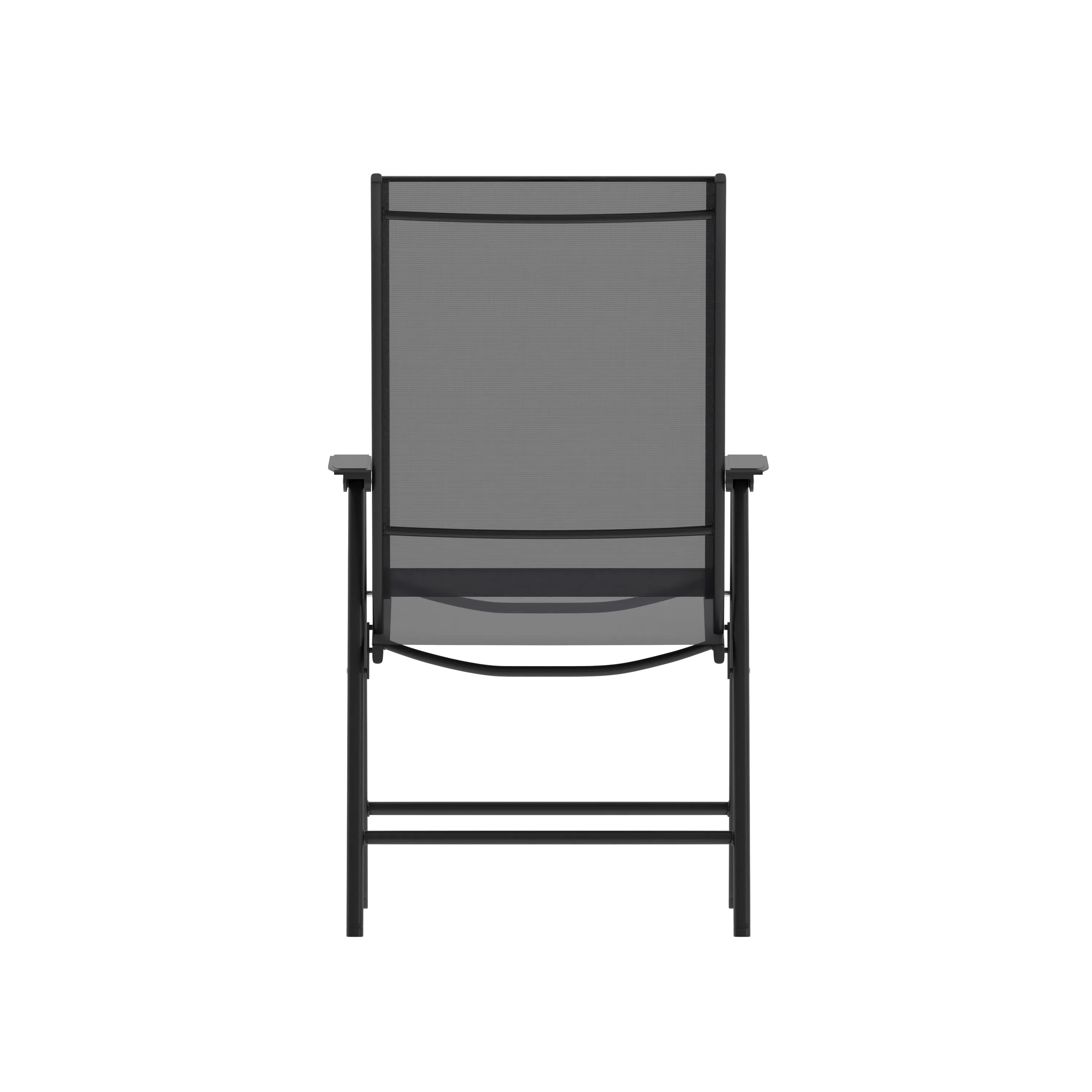 Paladin Black Outdoor Folding Patio Sling Chair