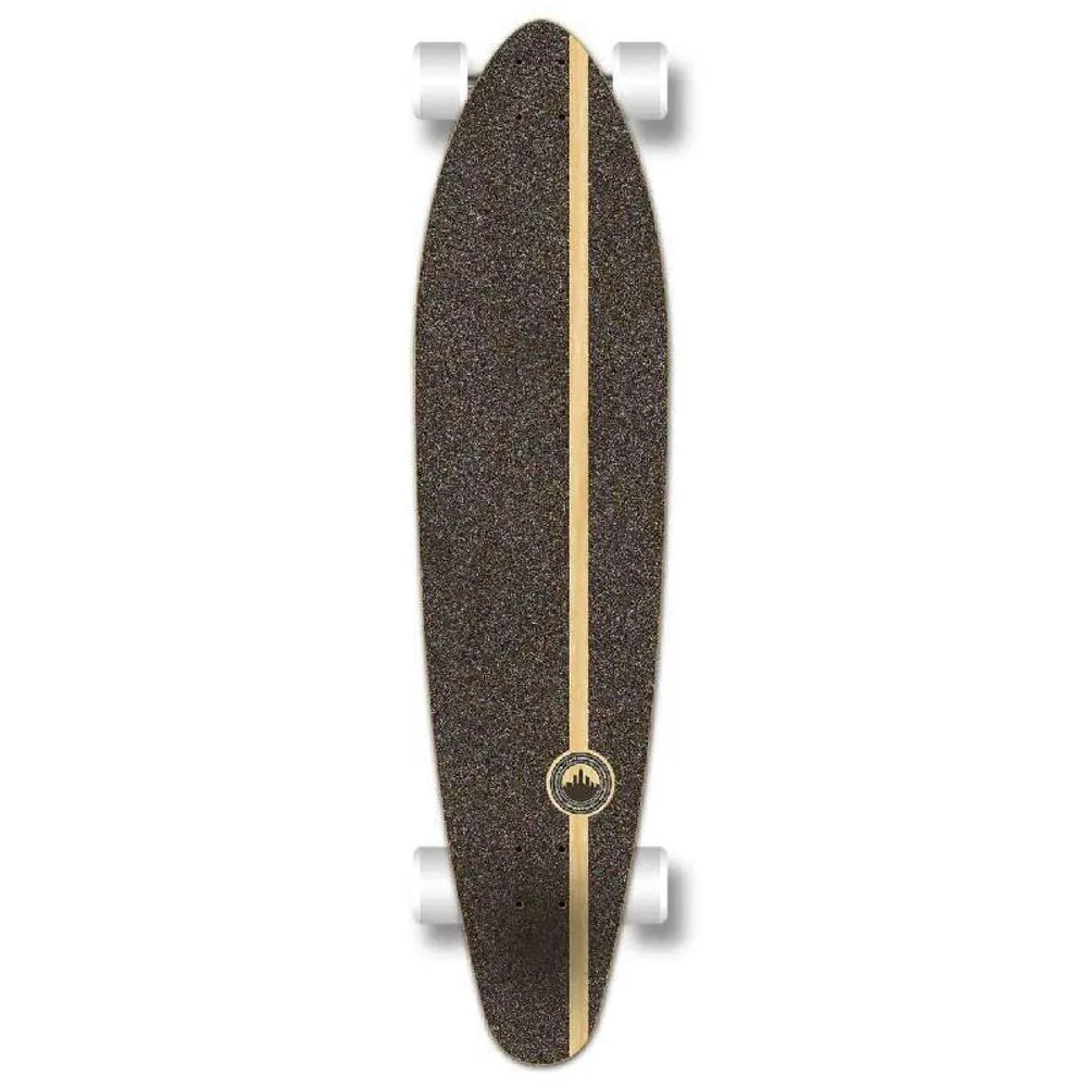 Punked Checkered Orange Kicktail 40" Longboard