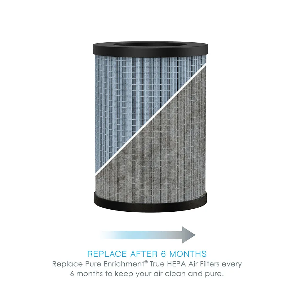 PureZone™ Mini Portable Air Purifier & Replacement Filters Bundle