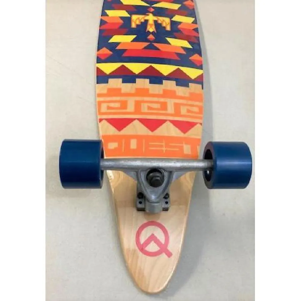Quest Tribes 40″ Pintail Kicktail Longboard