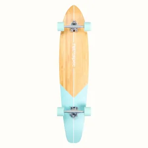 Retrospec Zed Aqua Fishtail 44" Kicktail Longboard