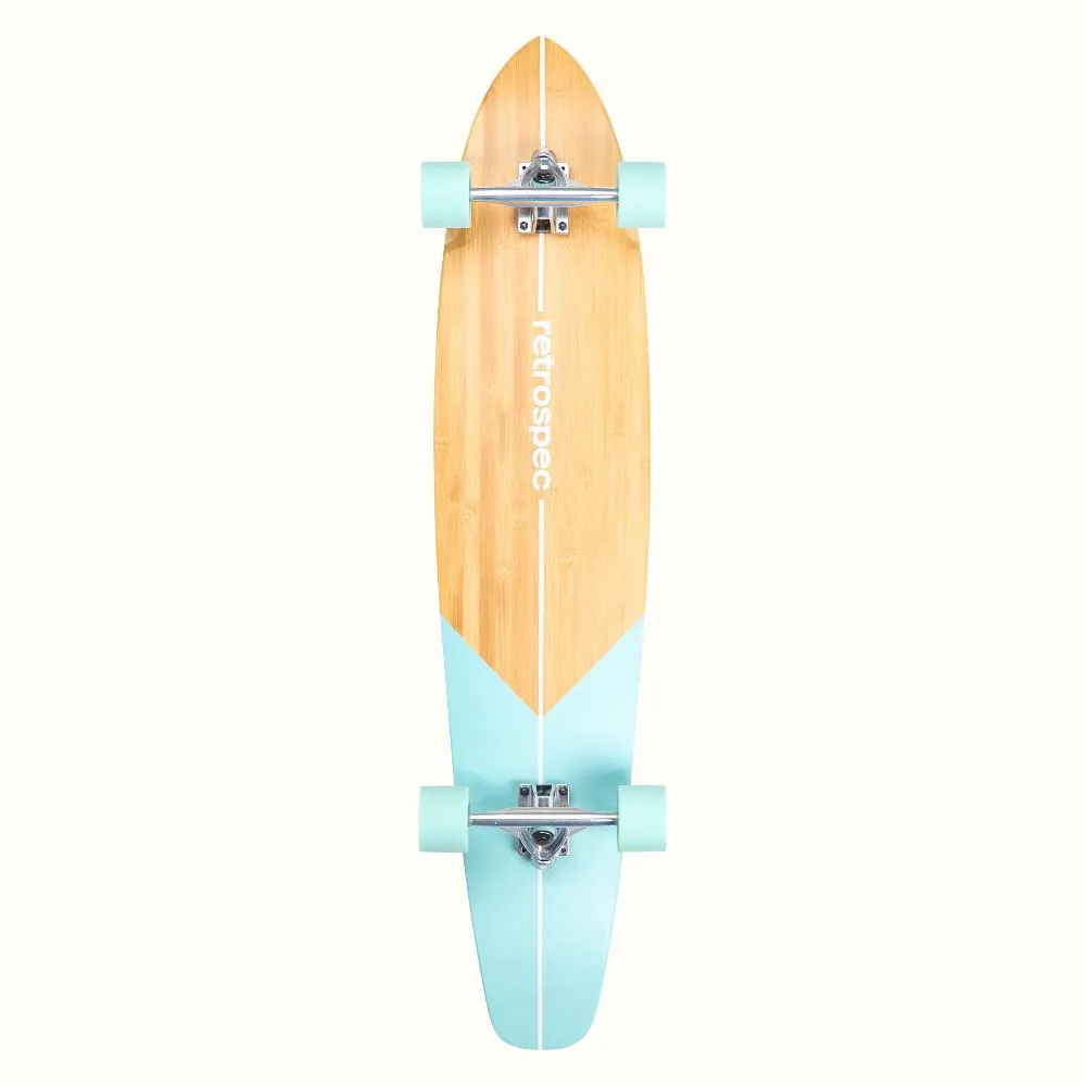 Retrospec Zed Aqua Fishtail 44" Kicktail Longboard