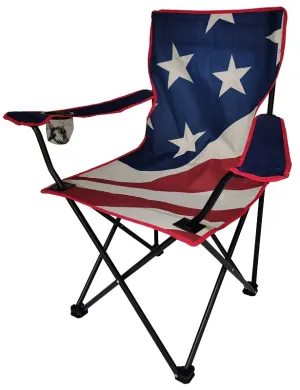 Seasonal Trends Folding Chair, American Flag :EA: QUANTITY: 6