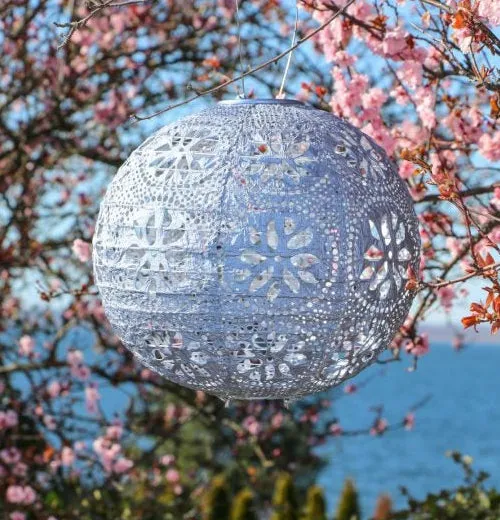 Soji Stella Metallic Blue Boho Globe