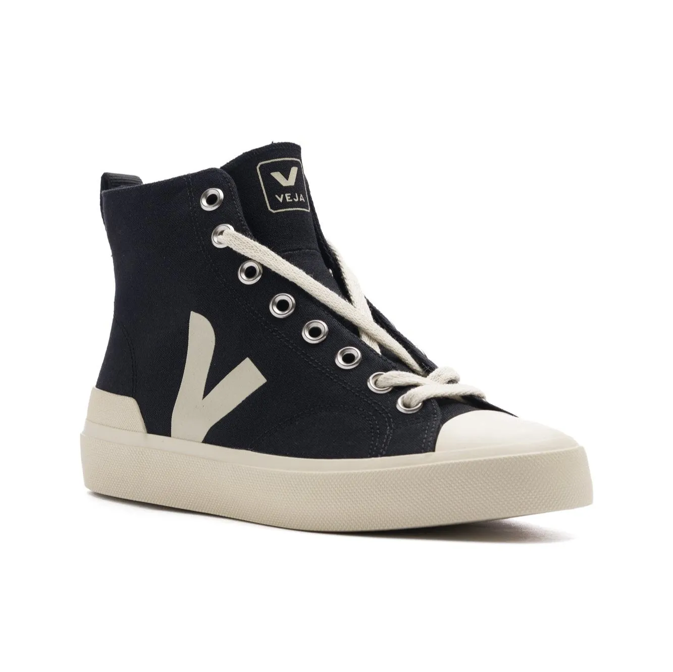 Veja Wata II Canvas Shoe - Black/Pierre