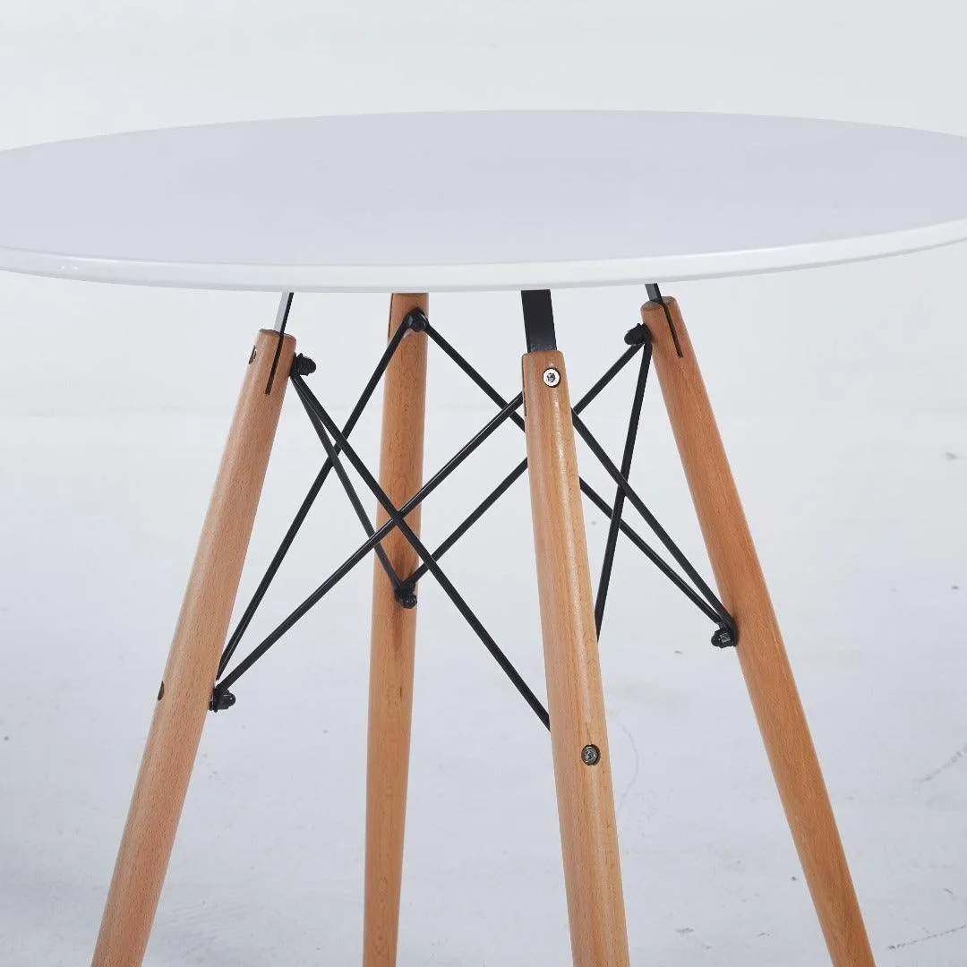 White Eames Table