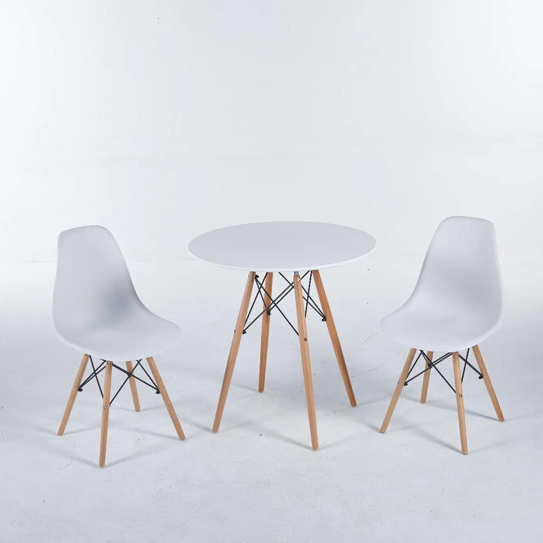White Eames Table